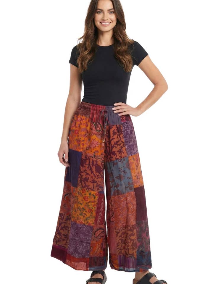 Picaza Patchwork Pants for wholesale by Ark Imports