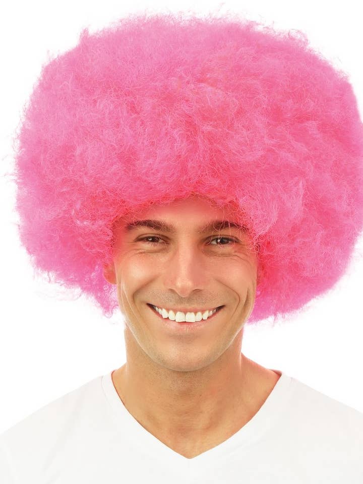 Afro Wig - Pink for wholesale by P'tit Clown