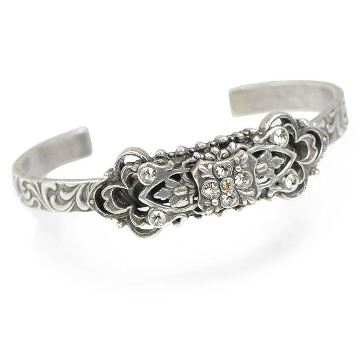 Charlotte Silver Bracelet BR487-SIL for wholesale by Sweet Romance Jewelry