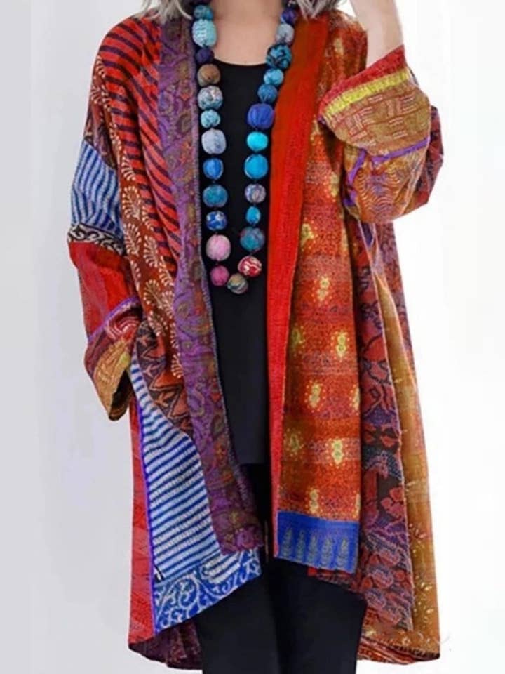 Cardigan graphique à coupe ample pour la vente par AZSHOP Trading LLC