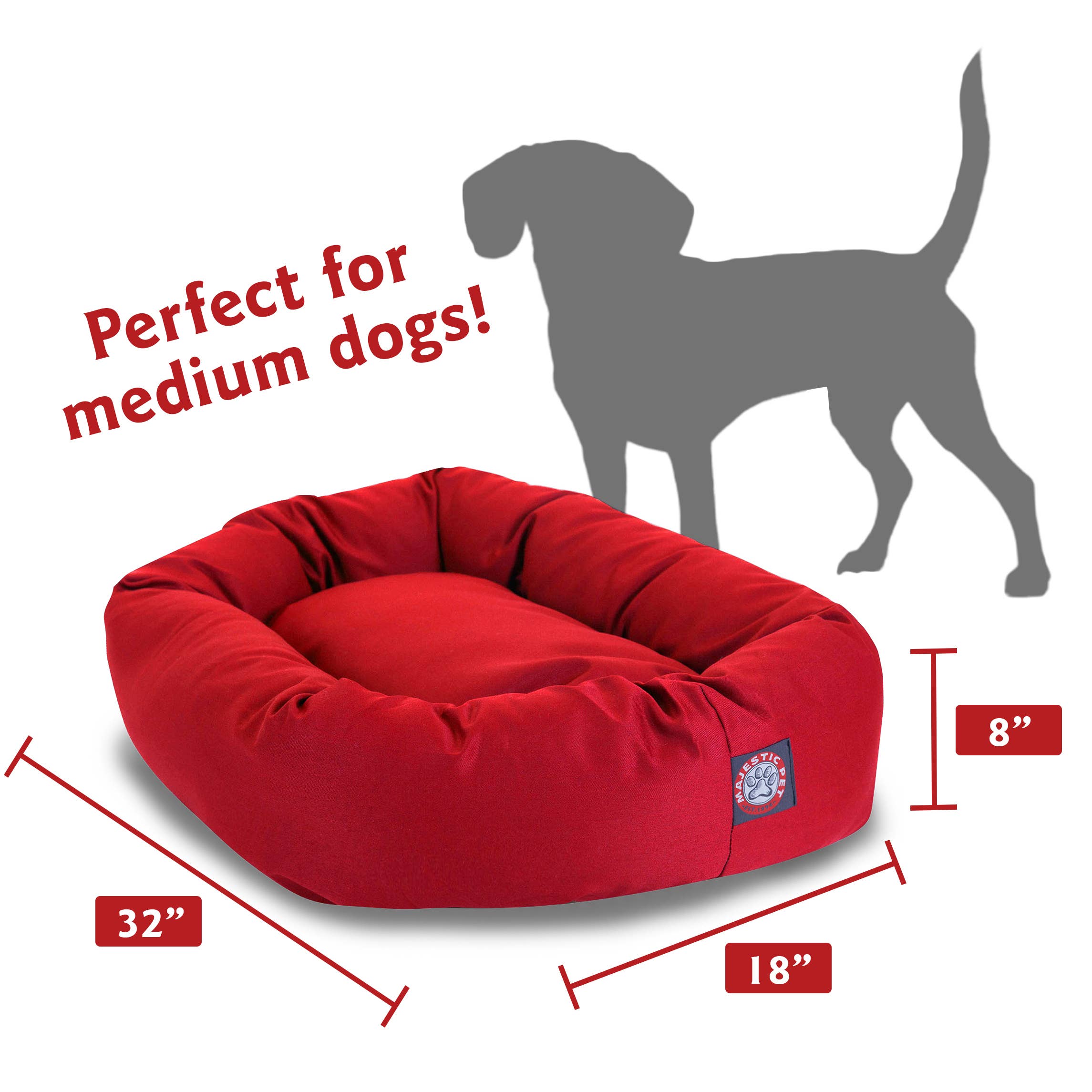 Majestic Pet Products - Vente Panier – chien - Lit pour chien Bagel en poly/coton41