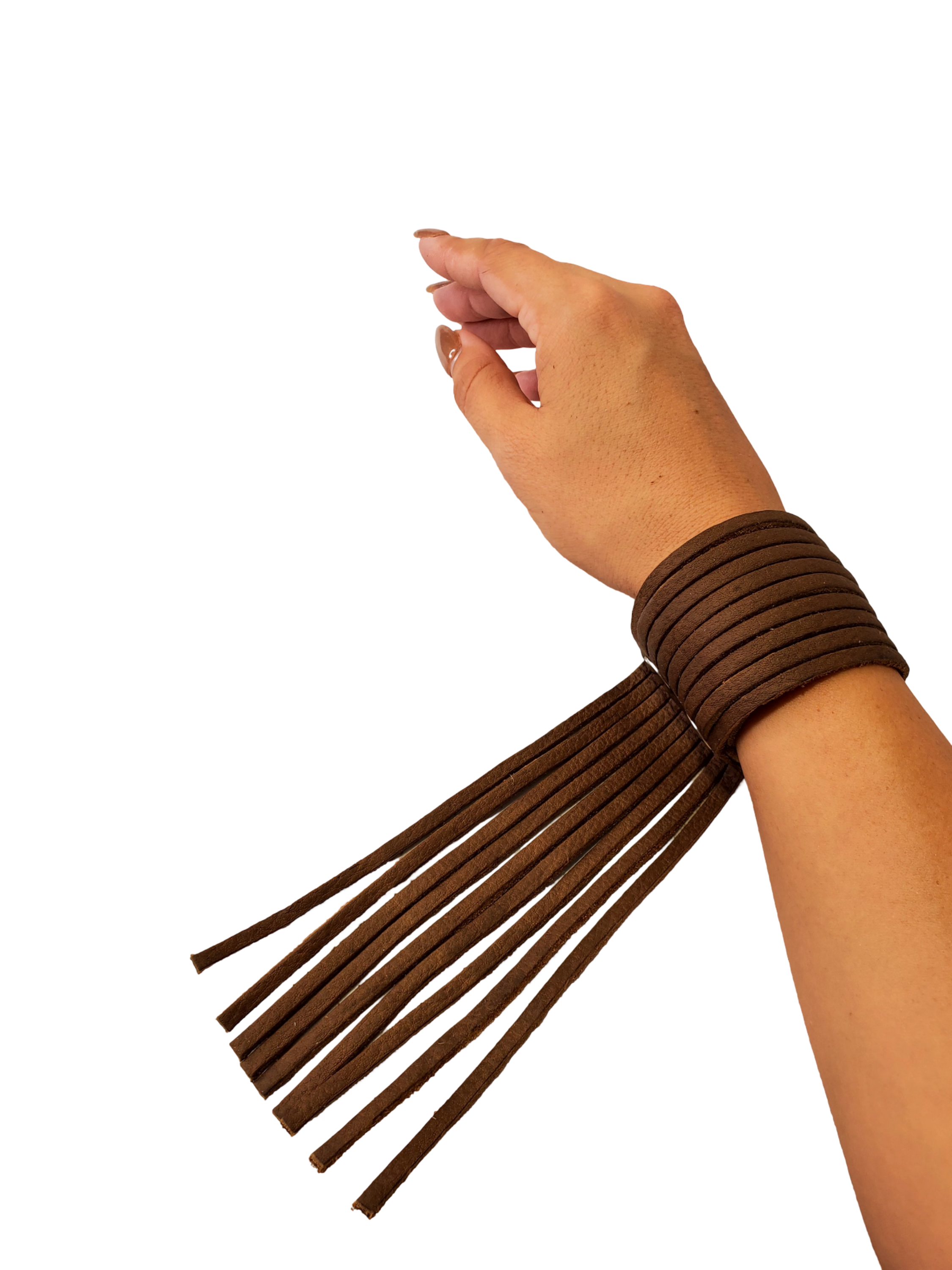 Charlie Leather – wholesale Cuff bracelet – Phoenix Wide Fringe with Fringe Leather Cuff6