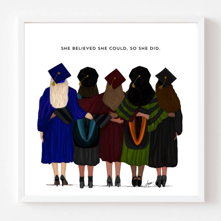 She Believed She Could | Quote Art for wholesale by Art by Anna Alvarado