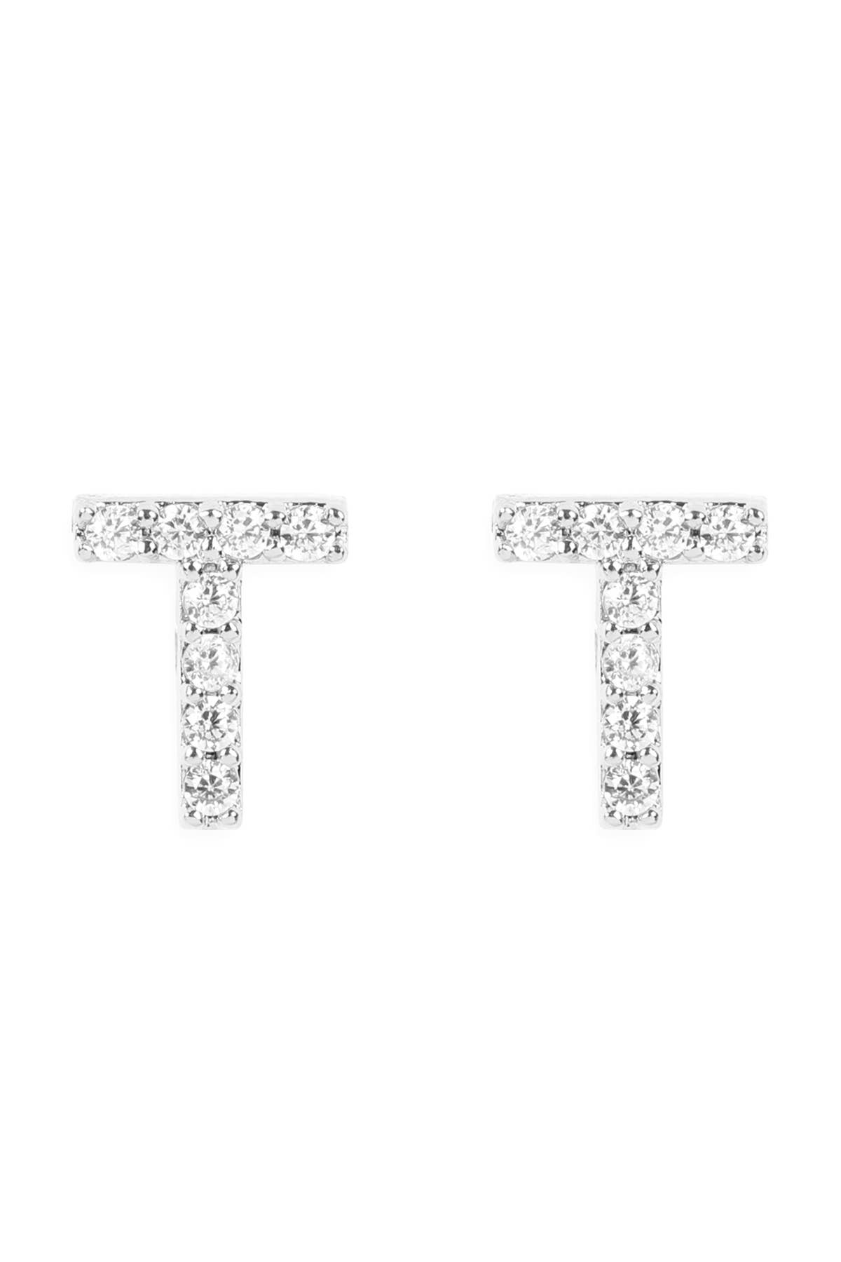 MYS Wholesale Inc - Wholesale Stud/Post Earrings - Cubic Zirconia Initial Earrings34
