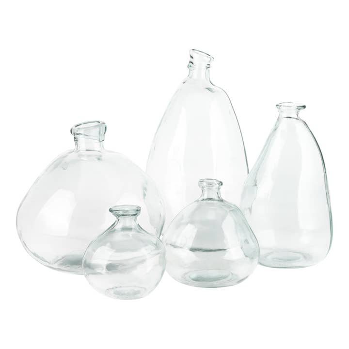 San Miguel Recycled Glass Vase Collection GL1020 for wholesale by Replica Plants and Decor