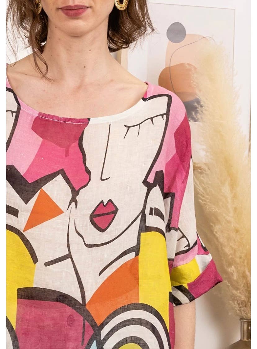 LINEN & COTTON HOUSE - Vente Tunique – femme - TUNIC IN LINEN LALA 59383