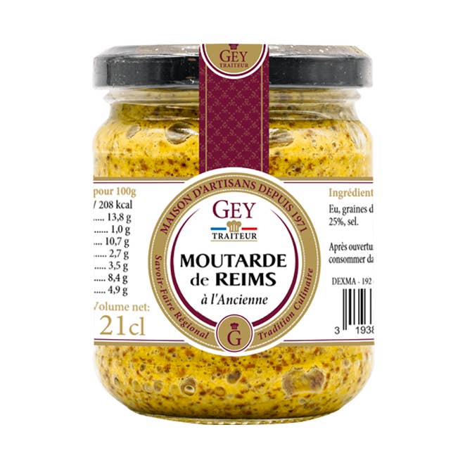 Reims Champanhe Mostarda 21Cl - Raoul Gey Caterer - 2147 por atacado de Maison RGEY