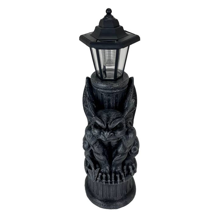 Zeckos - Wholesale Outdoor/Lawn Light - Gothic Guardian Gargoyle LED Solar Light Garden Statue