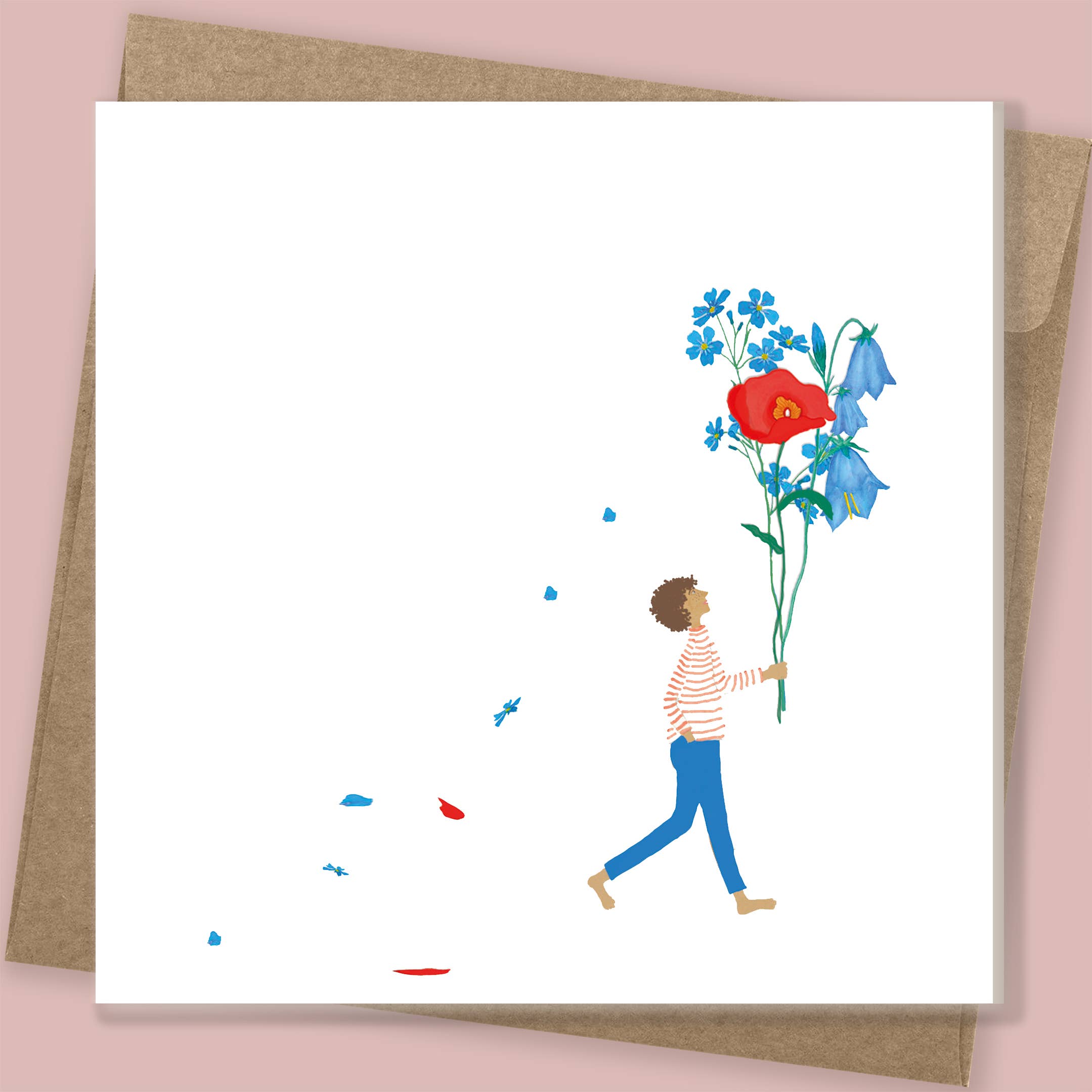 littl'pix - Wholesale Everyday Greeting Card - 'Forget-me-not' greeting and greeting card2