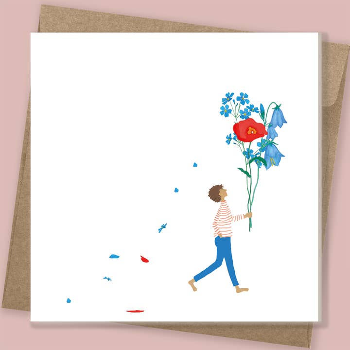 littl'pix - Wholesale Everyday Greeting Card - 'Forget-me-not' greeting and greeting card2