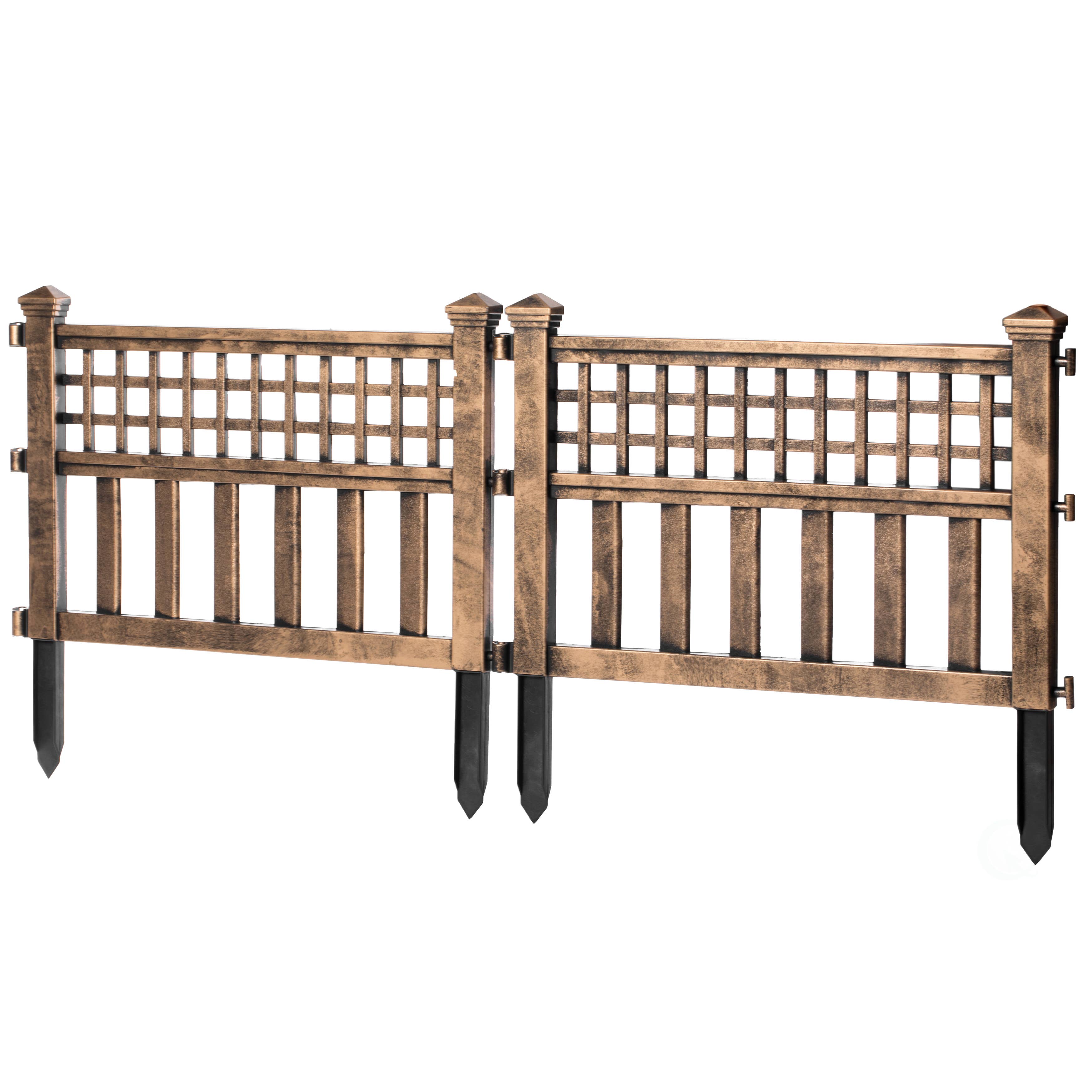 Quickway Imports - Wholesale Outdoor Ornament/Decor - Plastic Outdoor Decor Garden Flower Edger Fence, Border, 43