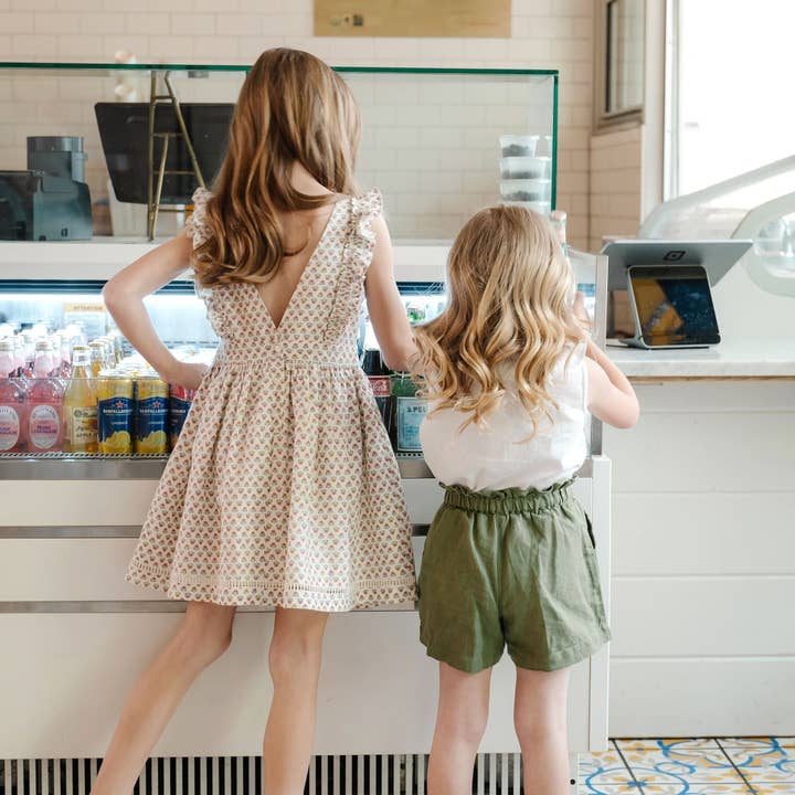 Linen Pull-On Paperbag Shorts for wholesale on Faire