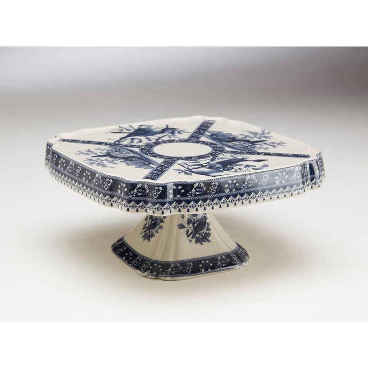 AA Importing - Wholesale Cake Stand - Square Dessert Stand, Bird Design