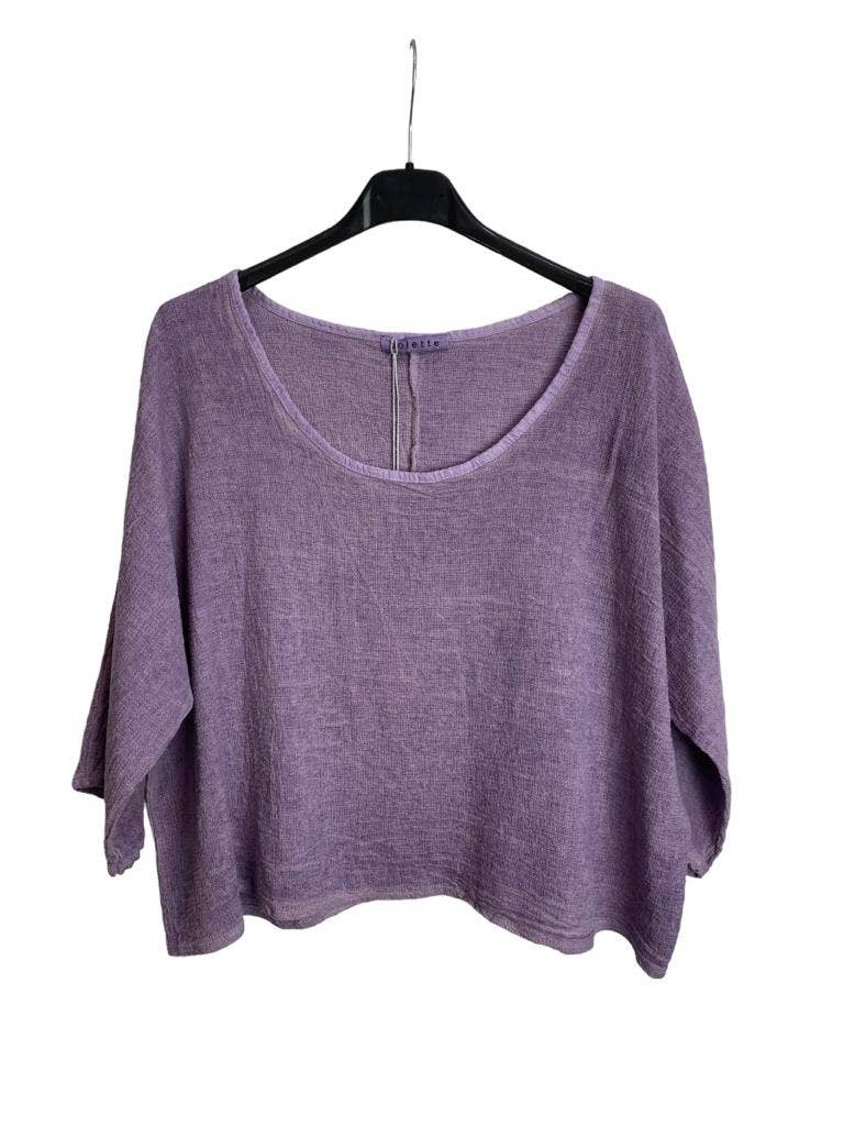 la maison des fibres naturelles – wholesale T-shirt – women's – TOP 3791 90% COTTON 10% LINEN9