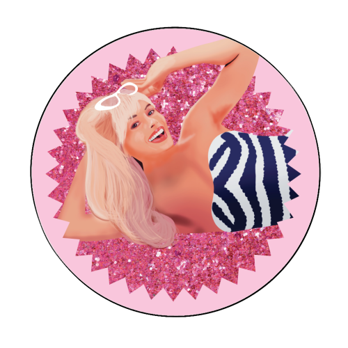 ART WOW – Engroshandel Klistermærke – Cirkelklistermærker 'Barbie filmen Margot0