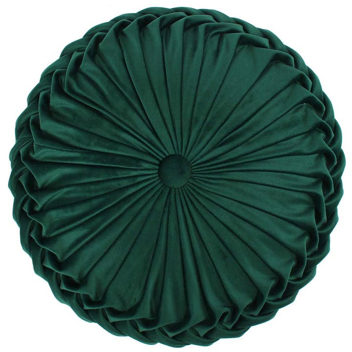 Levtex Home - Wholesale Throw/Decorative Pillow - Kimpton Green Velvet Round Pillow