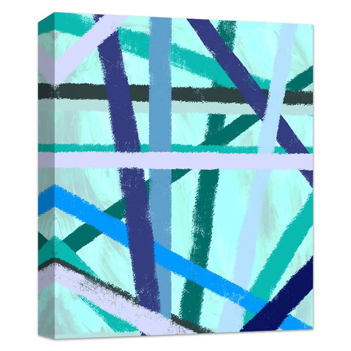 Aqua Net 22'' x 20'' Canvas Wall Art for wholesale by PTM Images