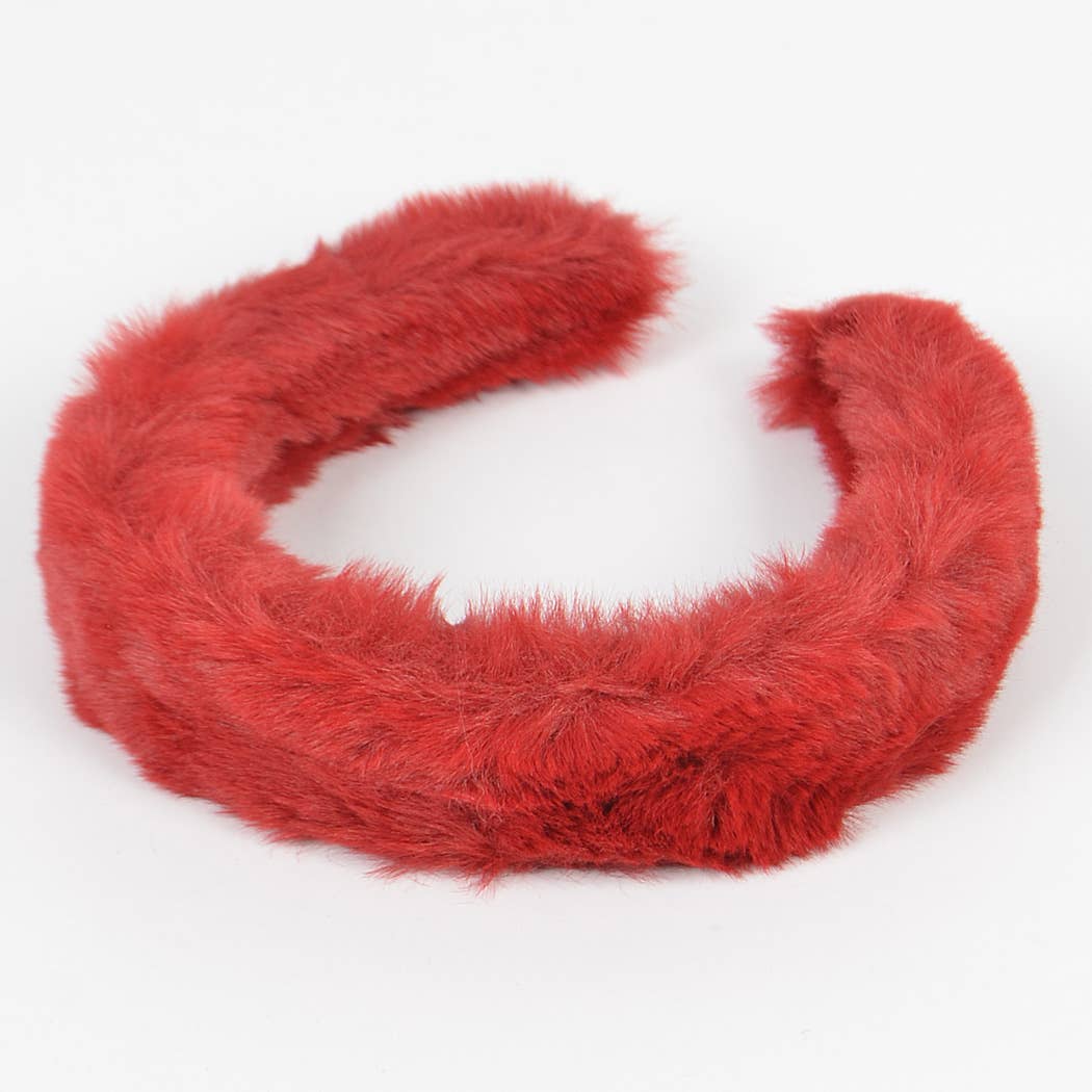 3AM BY H&D ACCESSORIES – wholesale Fashion headband – women's – Solid Faux Fur Headband2