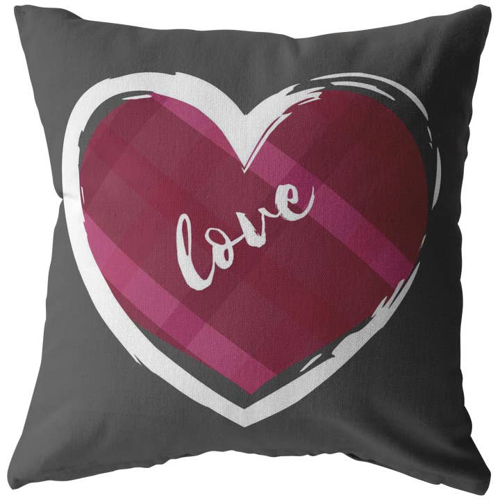 Coussin en forme de cœur, décoration d'intérieur pour la Saint-Valentin, oreiller en forme de cœur, cadeau pour la Saint-Valentin, oreiller en cœur pour la vente par Caliberry Home Goods