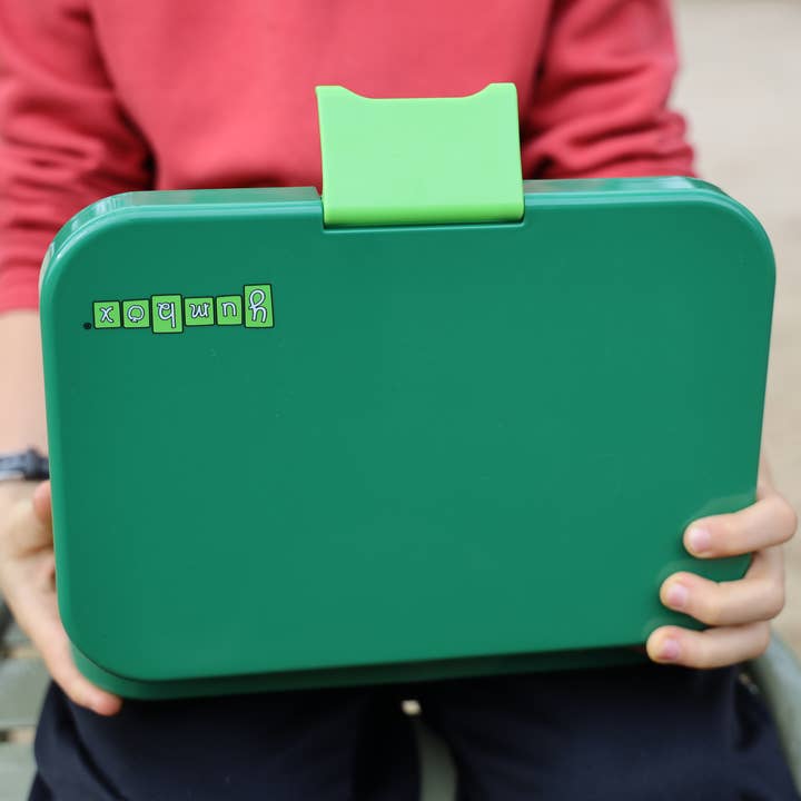 Yumbox - Wholesale Lunch Bag/Box - Kids - Leakproof Yumbox Tapas Bento Lunch Box - Palm Green - 4 Compartment with Lime Tray -Large Size