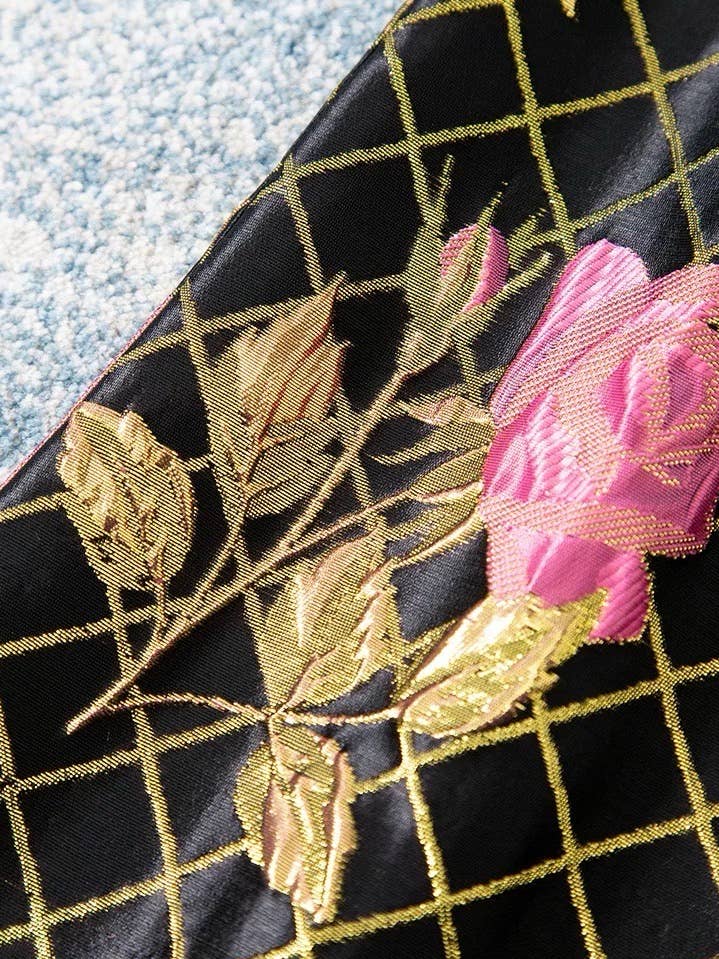 Black DR903Y Handmade Beaded Embossed Sleeveless Elegant Dress for wholesale on Faire7