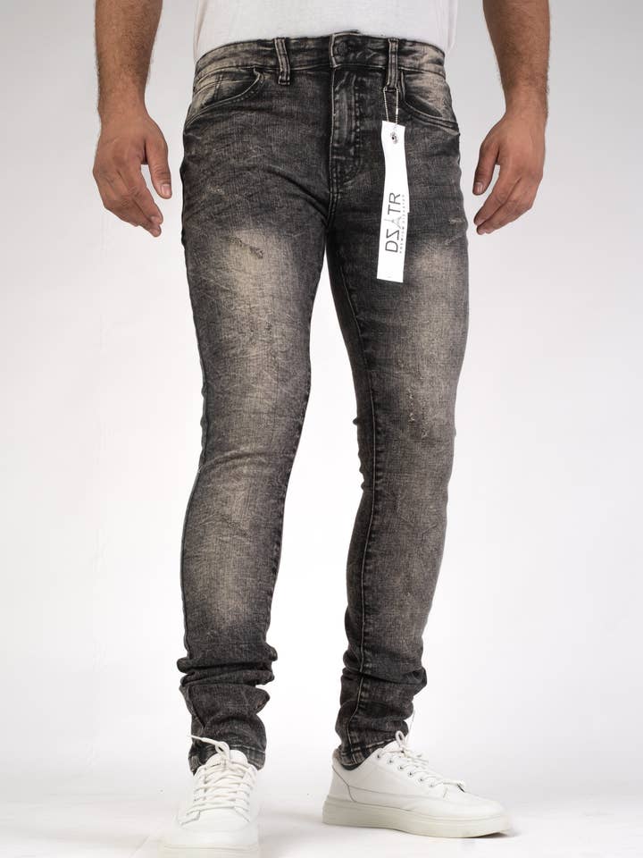JEAN CLASSIQUE ULTRA STRETCH HOMME - LAVAGE NOIR DZTR-477 pour la vente par Premium Disaster