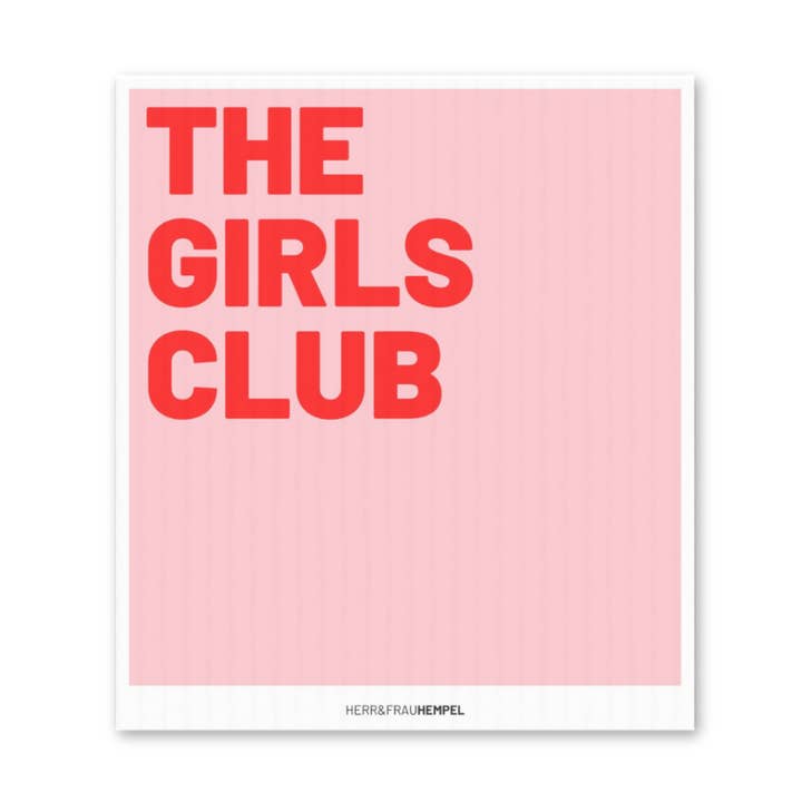 Sponsdoek THE GIRLS CLUB voor wholesale door HERR&FRAUHEMPEL