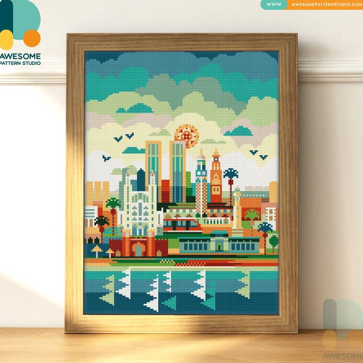 DS914-120x162 Casablanca, Diamond Painting Kit for wholesale by Awesome Pattern Studio