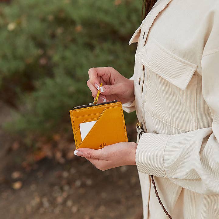 Unofuku - Wholesale Wallet - Men's - Italian Leather Small Billfold| 100% Vegetable Tanned2