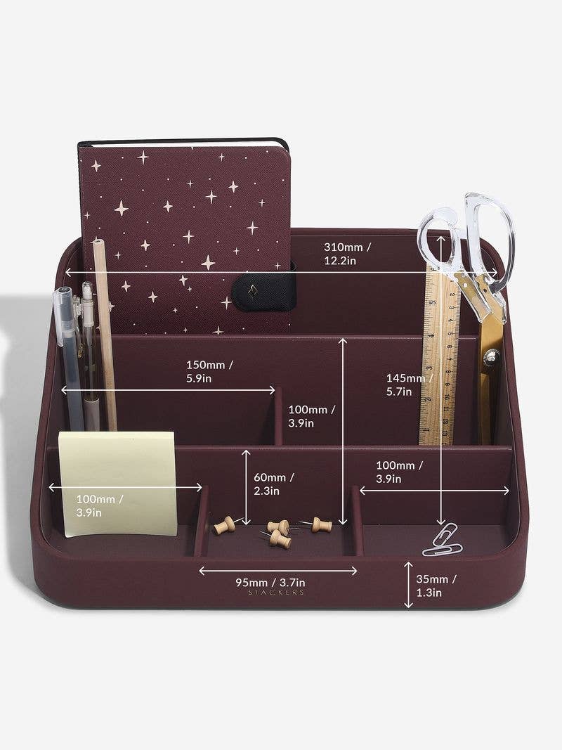 Stackers – wholesale Desk organiser – Desk Organiser Set - Garnet4