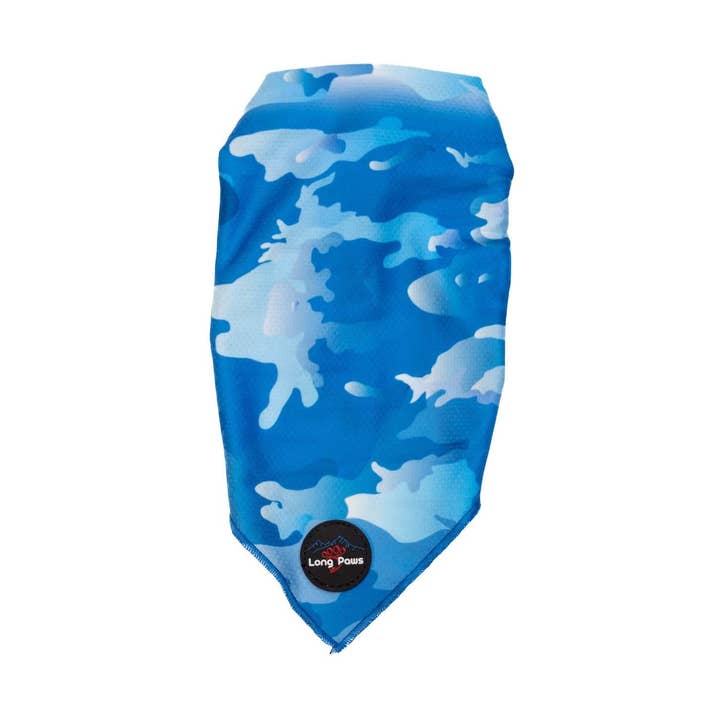Bandana Funk The Dog | Blue Camo pour la vente par Long Paws