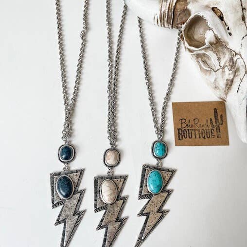 Boho Ranch Shop – wholesale Pendant/charm necklace – Lightning Bolt Necklace4