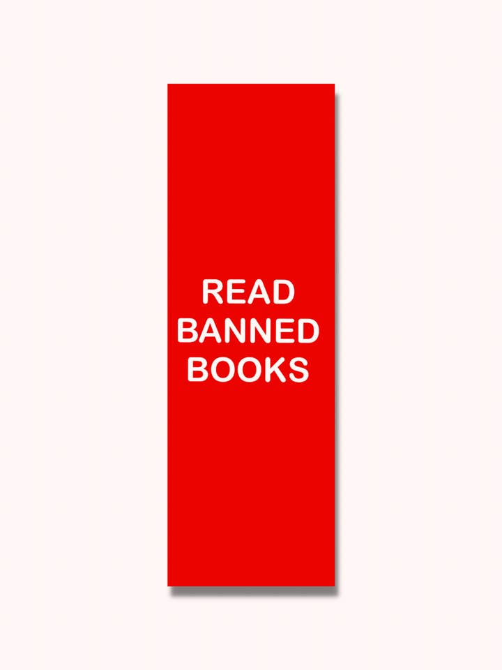 Read Banned Books Bookmark | Double Sided Glossy Finish for wholesale by Arlo Ave.