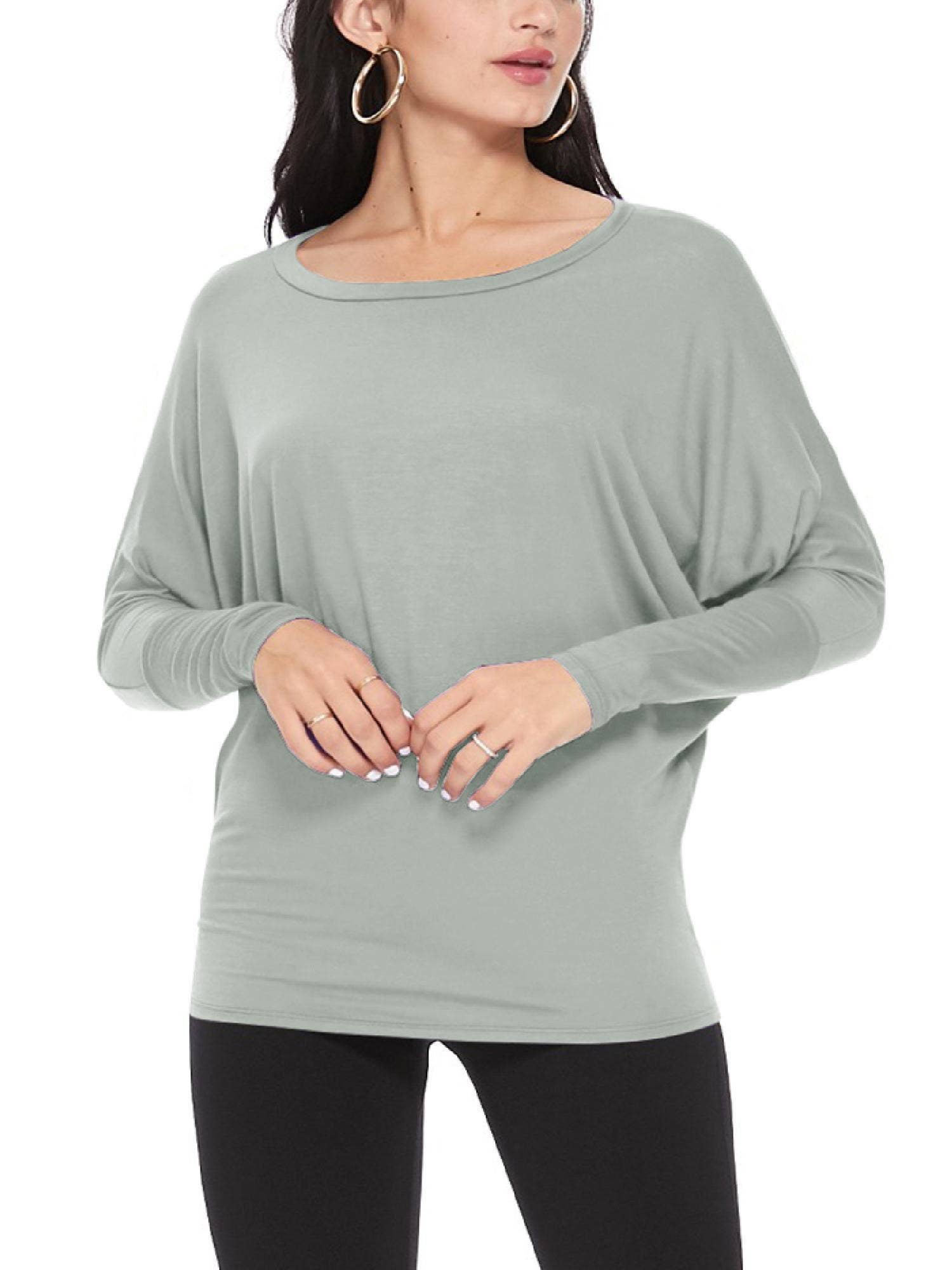 MOA COLLECTION - Wholesale Knit Top - Women's - Women's Casual Solid Color Dolman Sleeve Top6