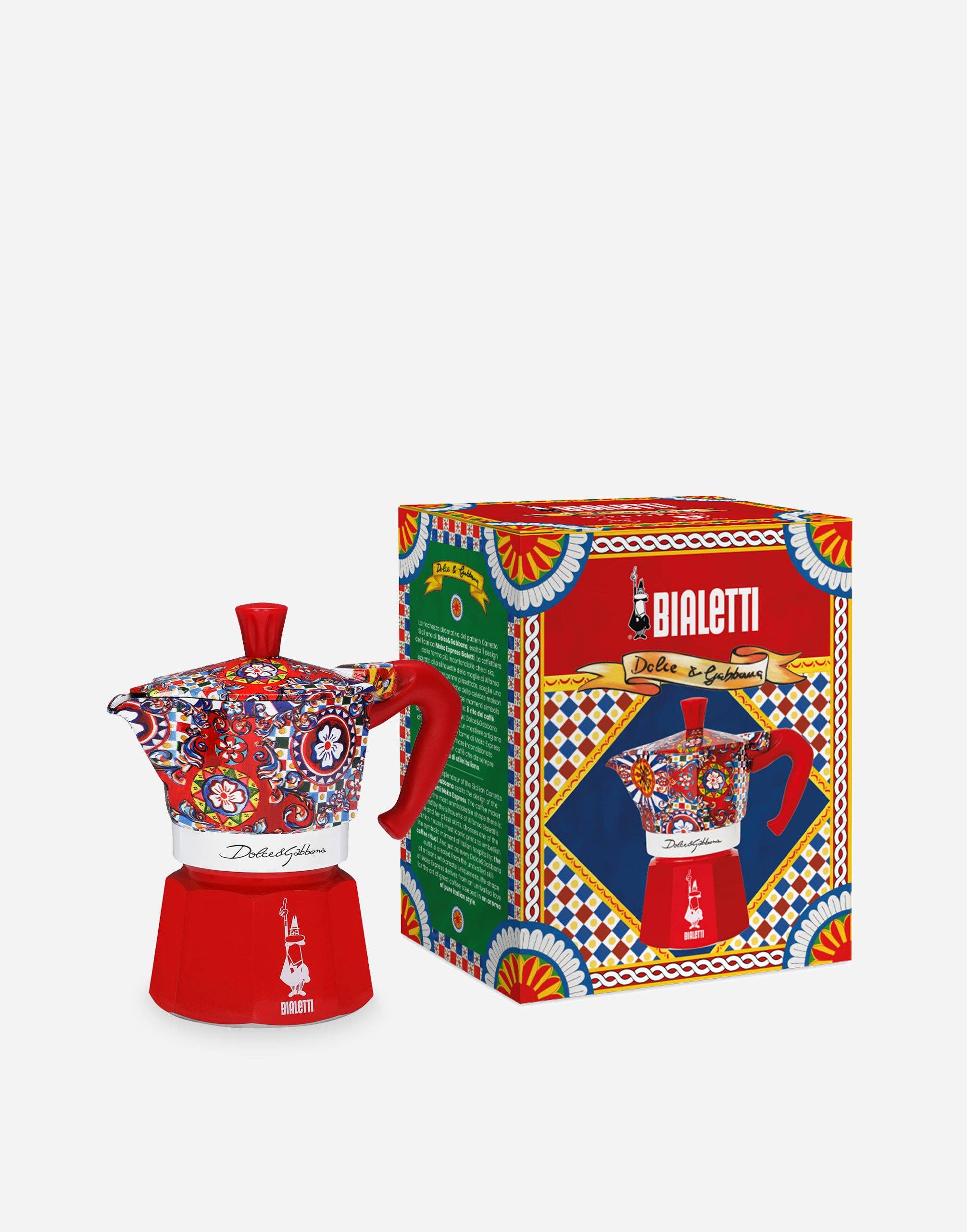 Red Bialetti X Dolce&Gabbana Sicilian Cart Moka Express for wholesale on Faire10
