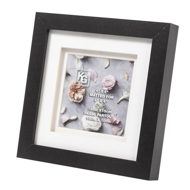 Kiera Grace - Vente Cadres photos - Cadre à documents Kiera Grace Morgan, double tapis, 6 x 6 x 4 pouces2