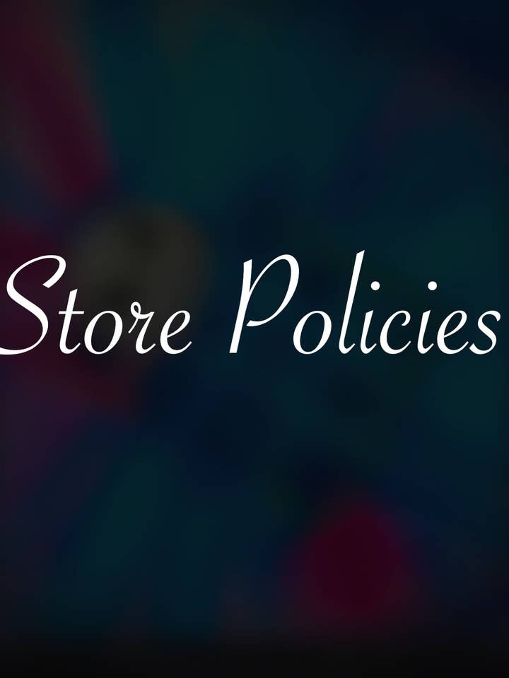 Store Policies for wholesale by Man on the Moon Mystics