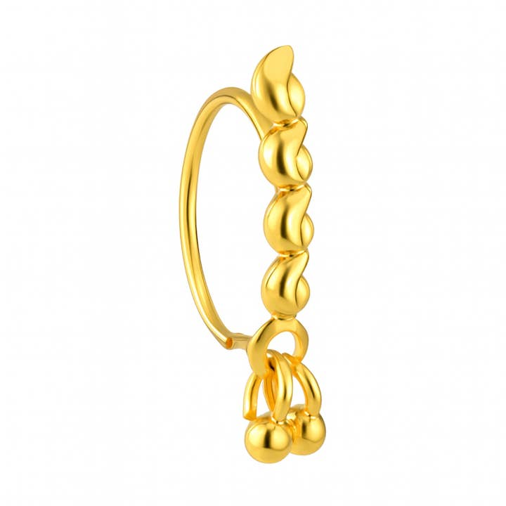 Patroon Dun Hangend Gouden Neusring voor een gepiercete neus voor wholesale door Ava’s Accessory Box