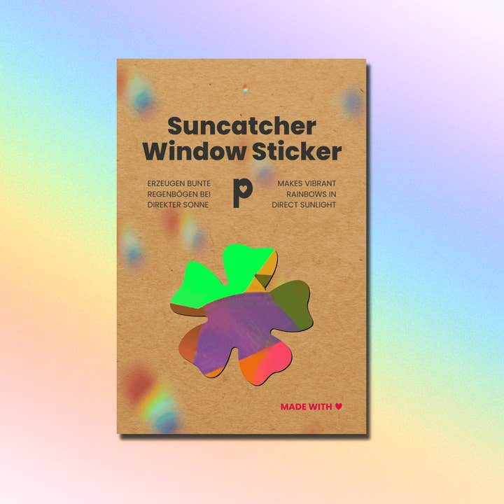 Suncatcher Window Hibiscus, Rainbow Sticker for wholesale by Plottkowski