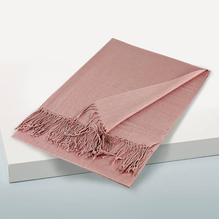 Sensibling Corp. - Vente Écharpe – femme - Écharpe châle unie en pashmina8