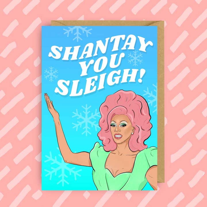 The Queer Store - Wholesale Christmas Card - RuPaul's Drag Race Christmas Card | Ru Paul | LGBT |Gay Xmas