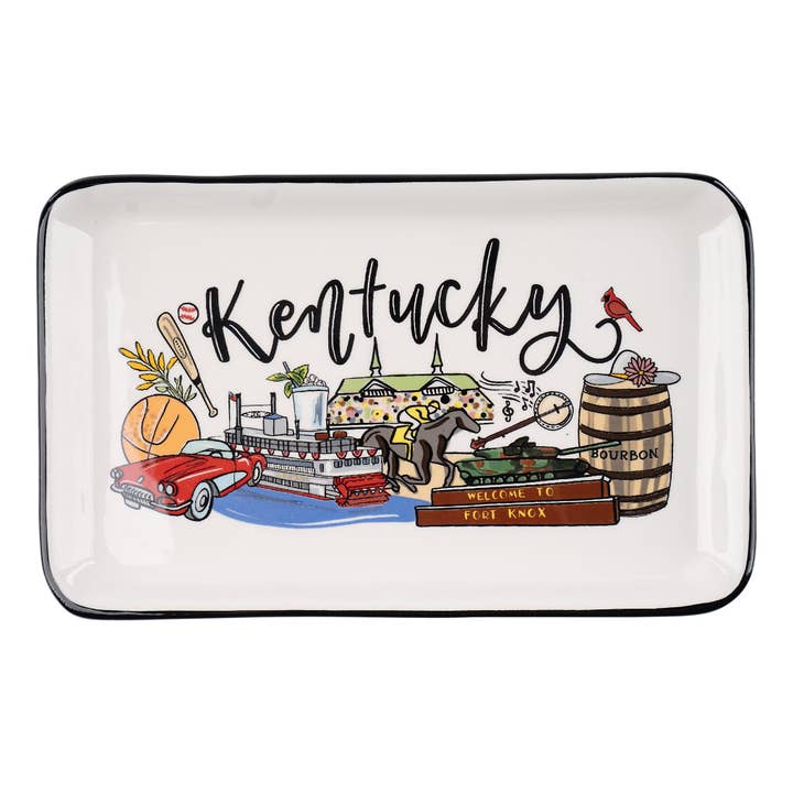 State of Kentucky Trinket Tray for wholesale by Glory Haus