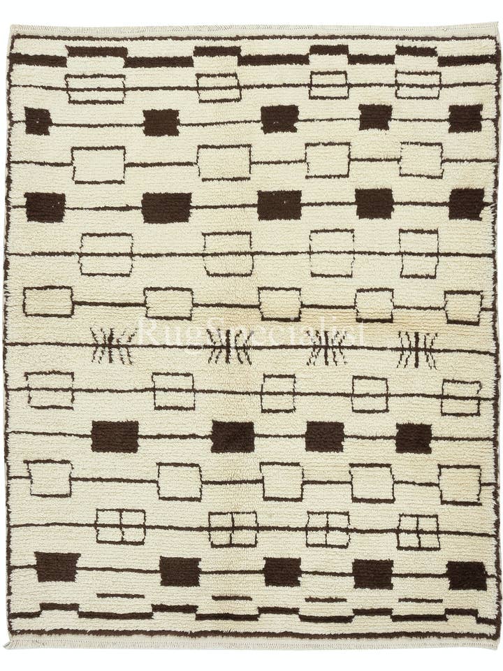 5x6 Ft Contemporary Moroccan Tulu Rug, 100% Wool for wholesale by Rug Specialist LLC.