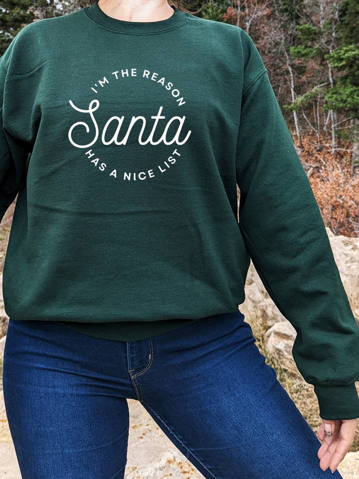 Minimalistisk juletrøje - Julemandens gode liste for engroshandel hos Creative 1324