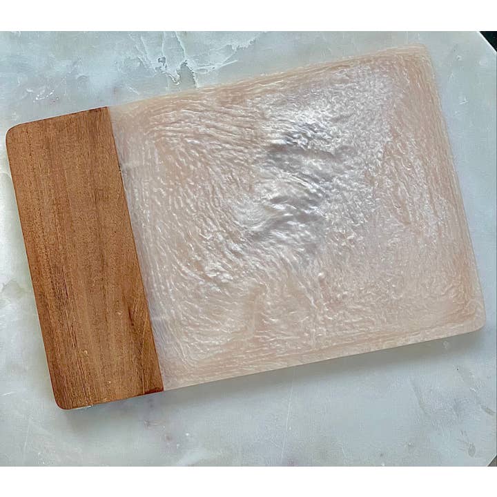 Tiramisu – Engroshandel Ostebræt – Elfenben Resin & Træ Ost Board