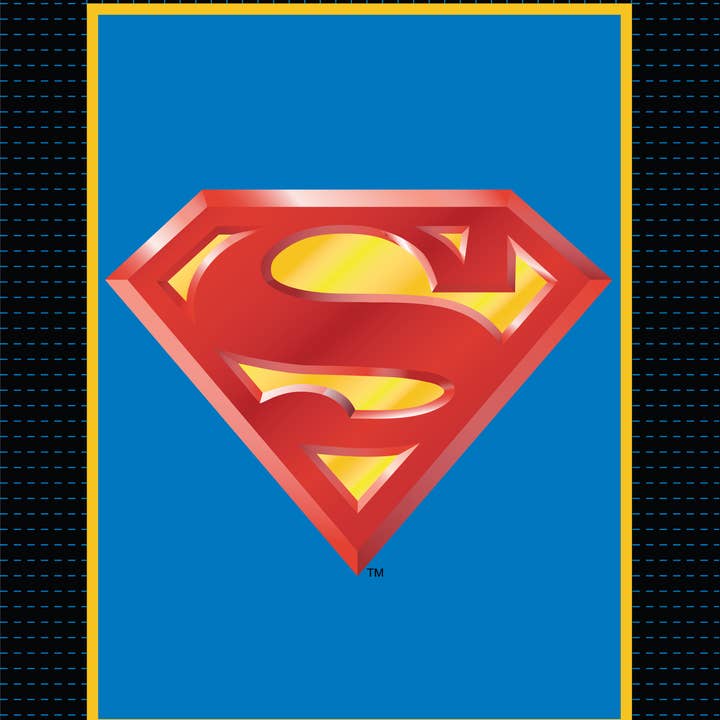 Multi Superman Logo- Nst-No Sew Throw for wholesale on Faire