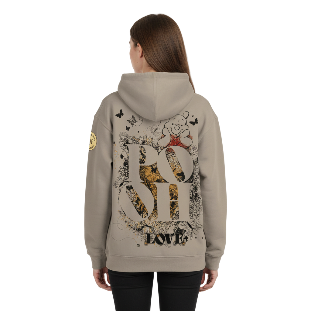 YELLOW Disney Winnie the Pooh Sweatshirt: Pooh Love Hoodie for wholesale on Faire1