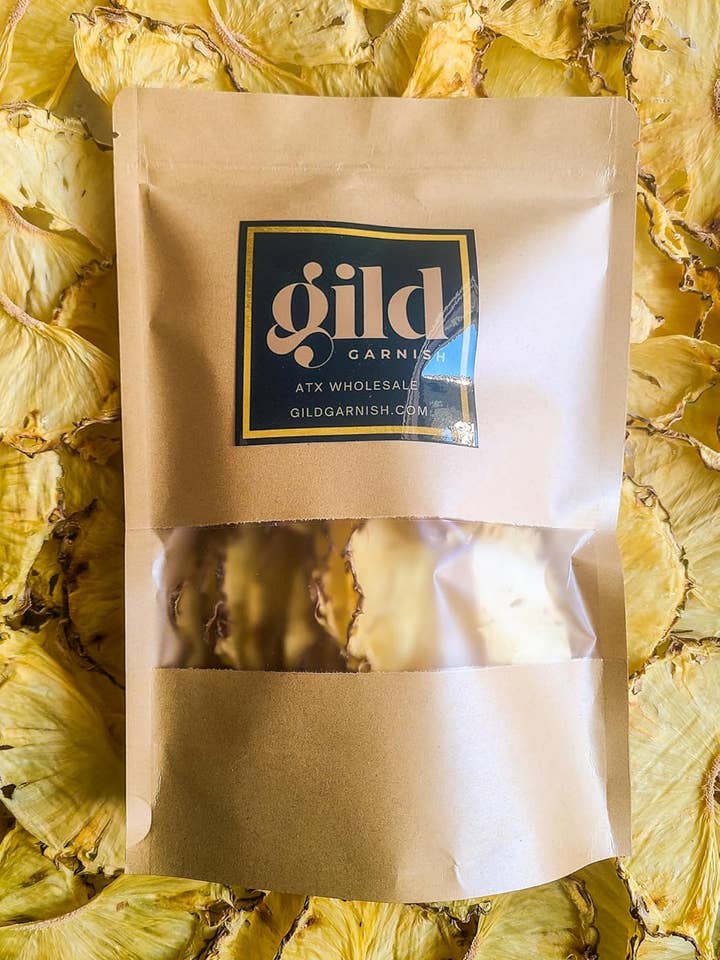 Dehydrated Pineapple Half Slices for wholesale by Gild Garnish