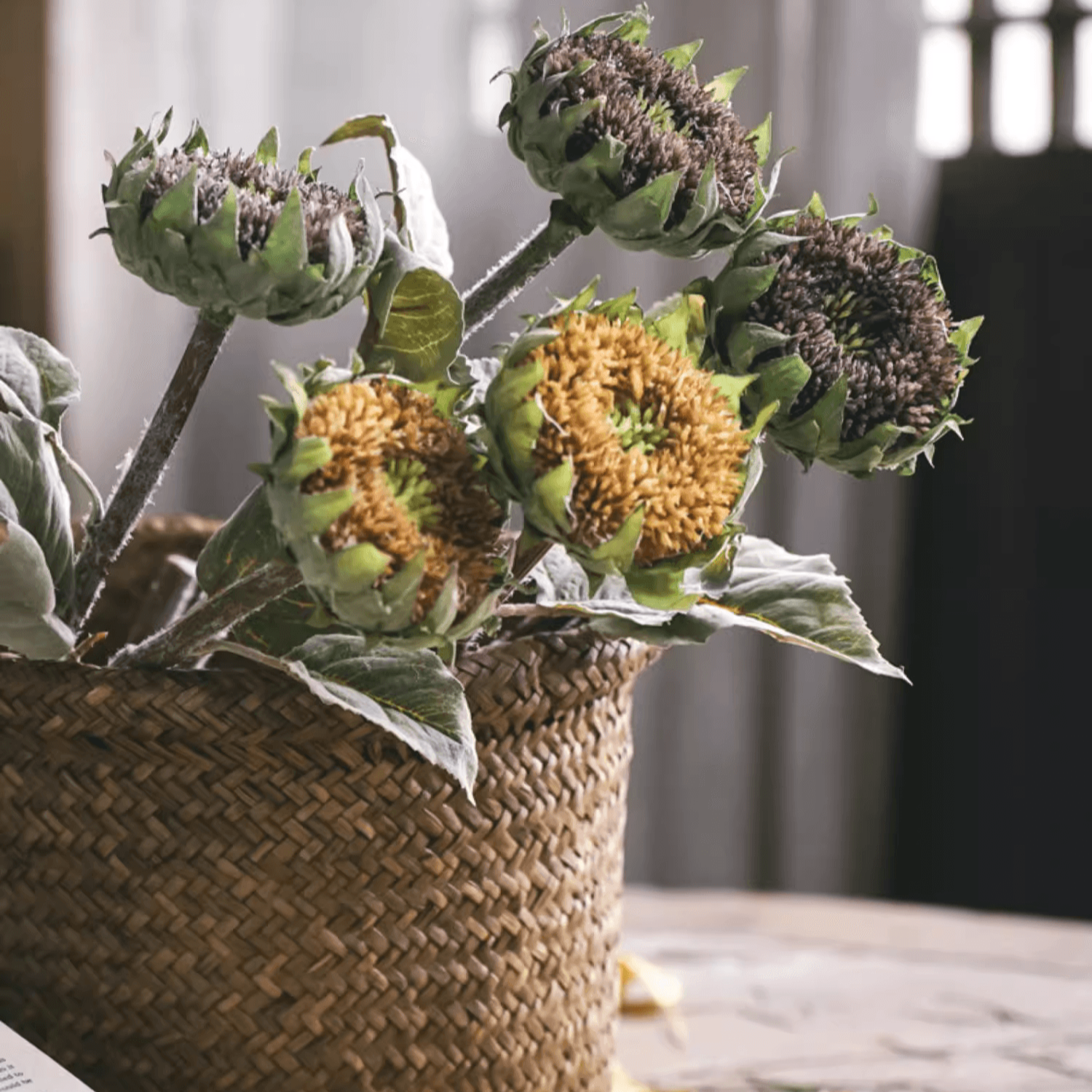 Rustic Reach - Wholesale Artificial Flowers - Artificial Small Head Sunflower Stem 23.6" Tall2