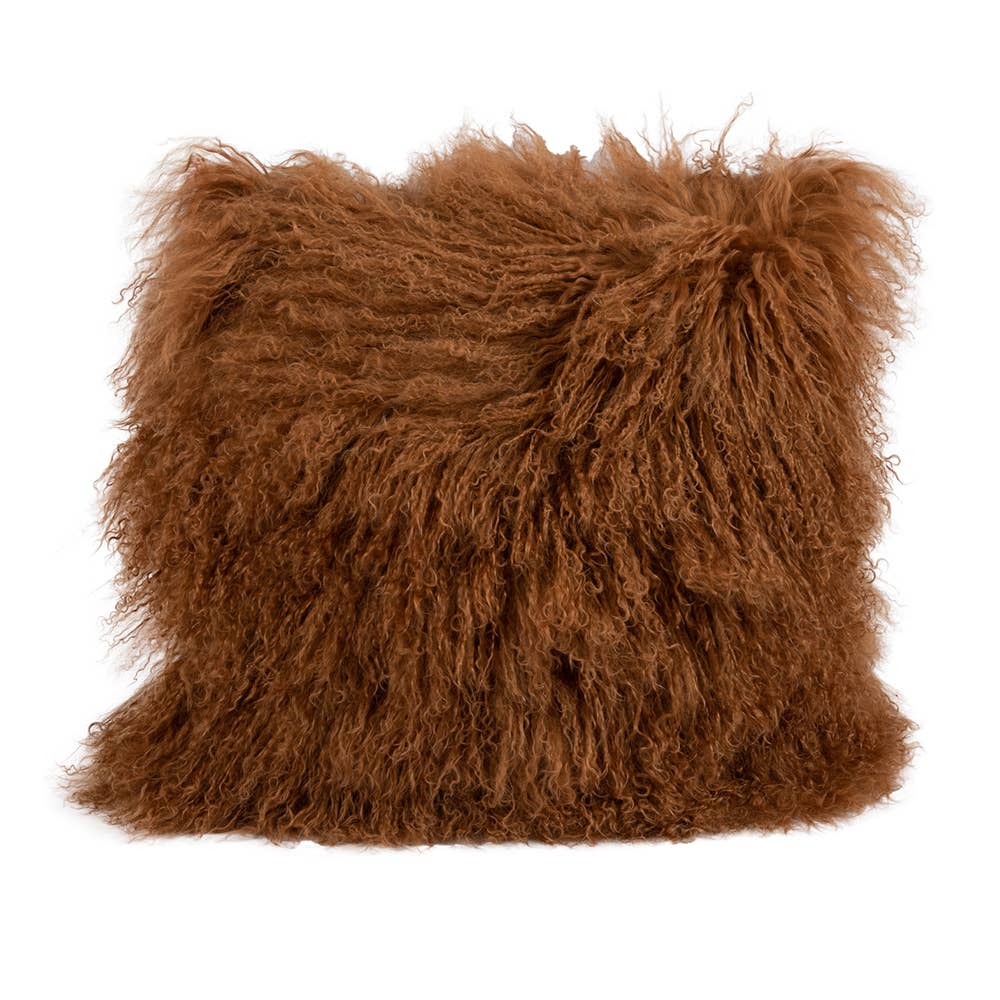 Fibre by Auskin USA - Wholesale Throw/Decorative Pillow - Tibetan Lambskin Pillow Square3